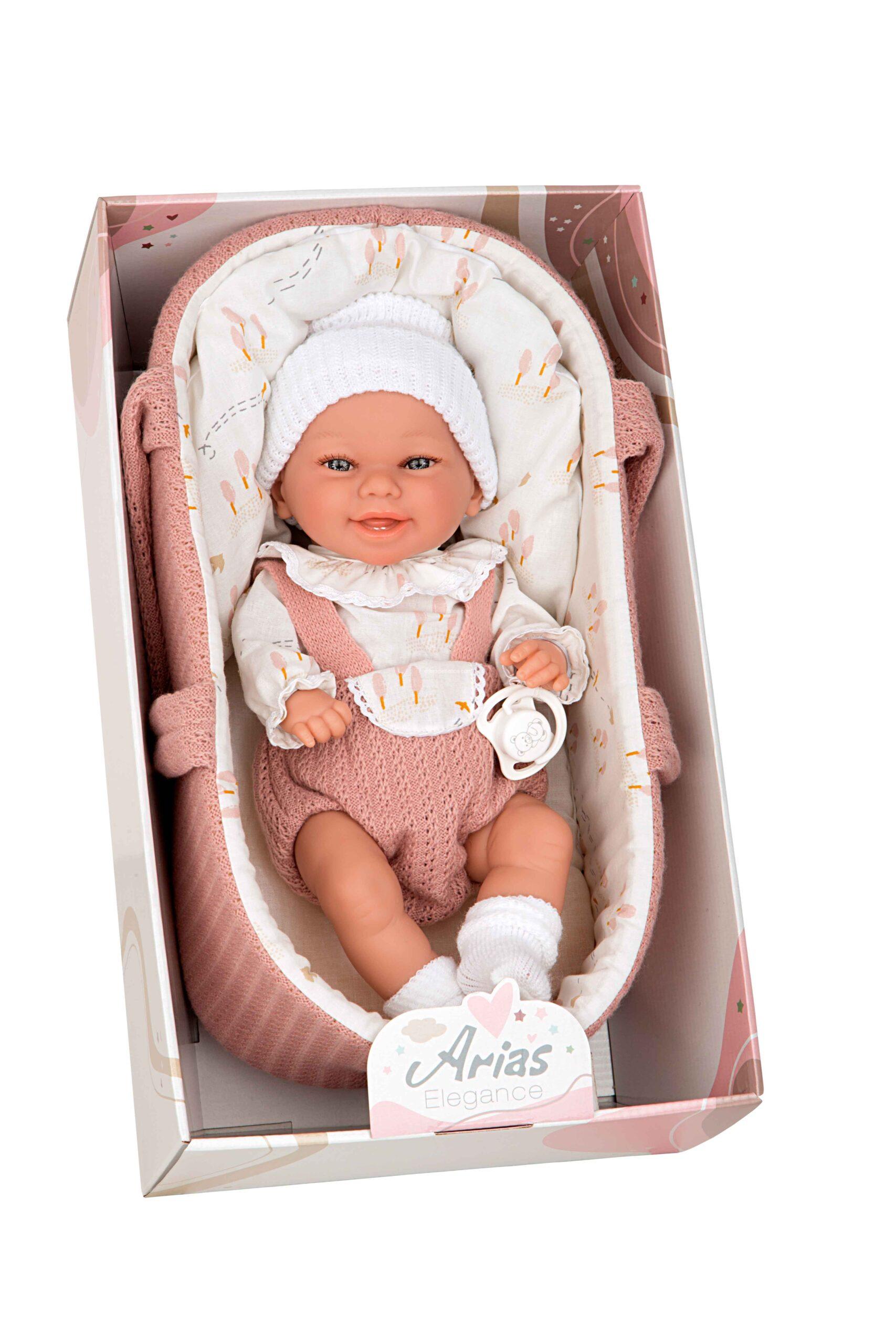 60729 ELEGANCE 33 CM BABYTO ROSA C/CAPAZO - Imagen 2