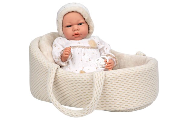 60803 ELEGANCE 40 CM ANDIE BEIGE C/CAPAZO C/MECANISMO LLORO TRY ME - Imagen 3