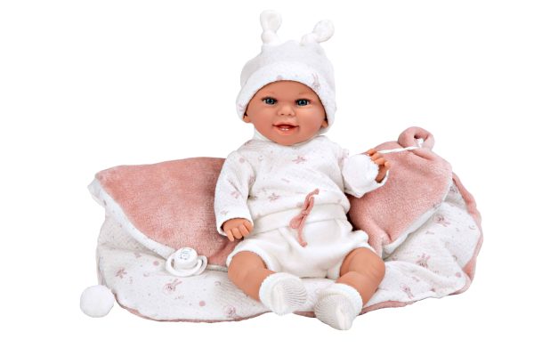 60829 ELEGANCE 35 CM BABYTO ROSA C/MANTA (MUÑECO DE PESO) - Imagen 3