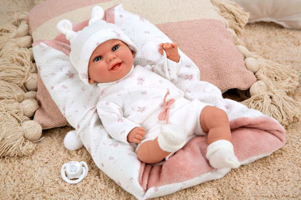 60829 ELEGANCE 35 CM BABYTO ROSA C/MANTA (MUÑECO DE PESO) - Imagen 6