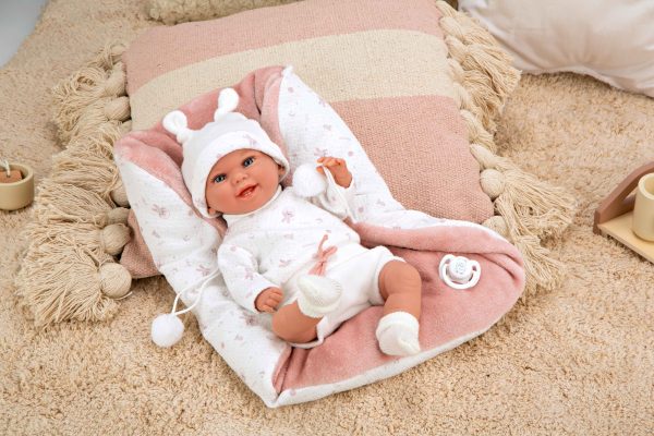60829 ELEGANCE 35 CM BABYTO ROSA C/MANTA (MUÑECO DE PESO) - Imagen 7