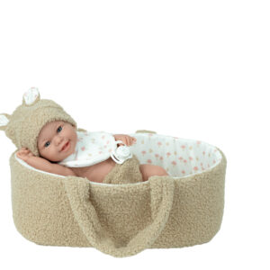 60974 ELEGANCE 33 CM BABYTO BEIGE C/CAPAZO (Cuerpo vinyl, sexo niño)