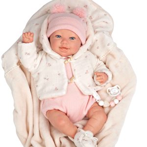 98171 REBORN ARIAS 45 CM ELBA C/MANTA