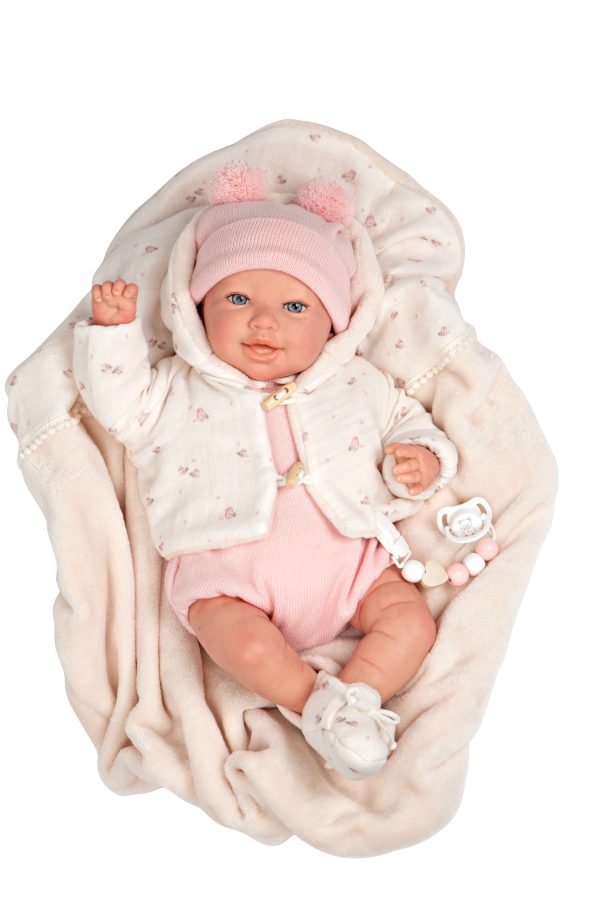 98171 REBORN ARIAS 45 CM ELBA C/MANTA
