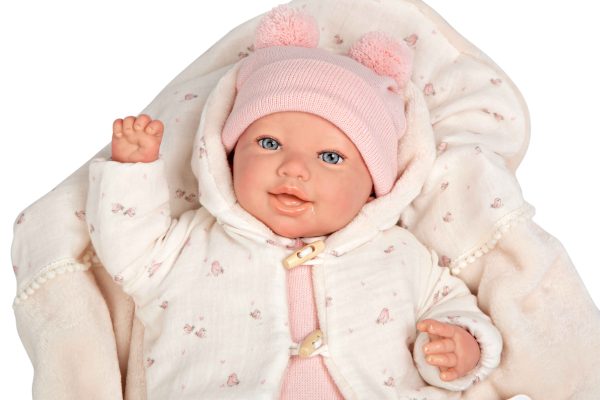 98171 REBORN ARIAS 45 CM ELBA C/MANTA - Imagen 3