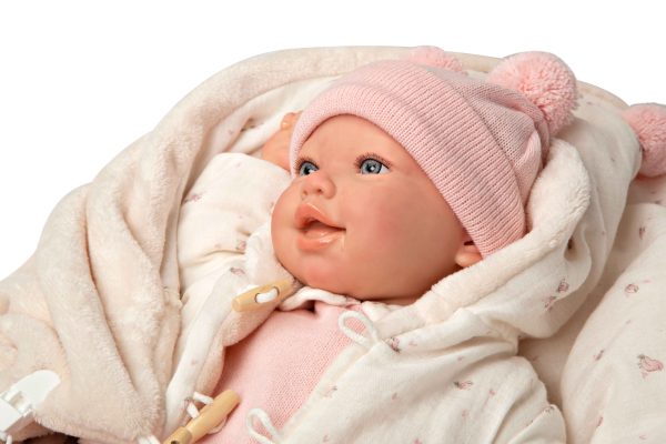 98171 REBORN ARIAS 45 CM ELBA C/MANTA - Imagen 5
