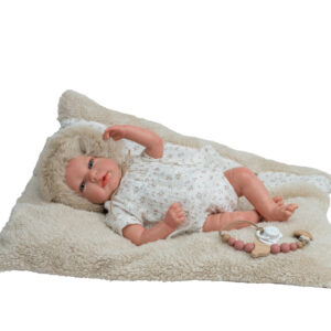 98215 REBORN ARIAS 40 CM ISABELLA BEIGE C/COJIN