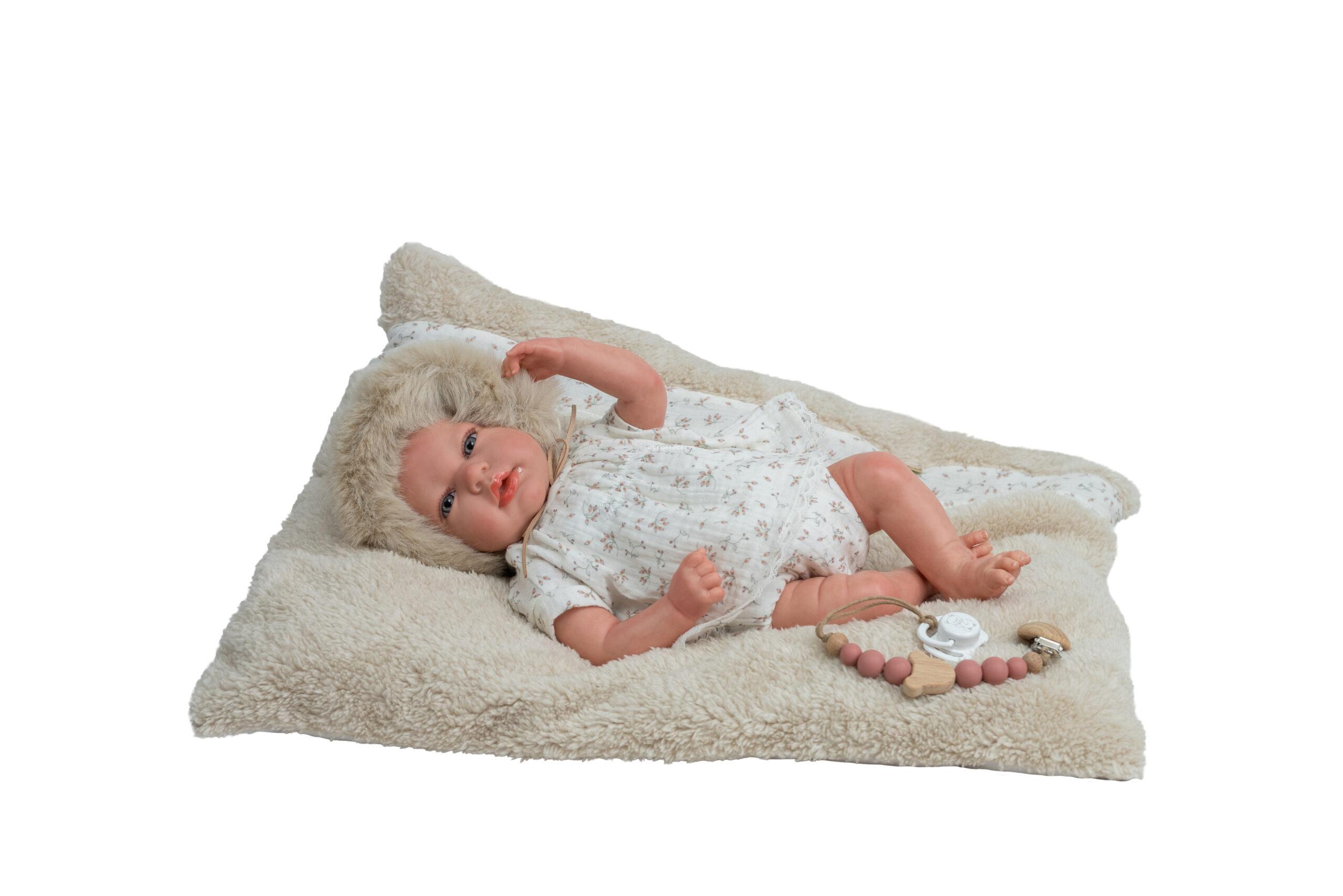 98215 REBORN ARIAS 40 CM ISABELLA BEIGE C/COJIN