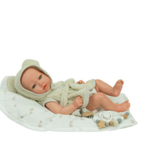 98224 REBORN ARIAS 38 CM MAX BEIGE C/COJIN (Cuerpo Vinyl, sexo niño)