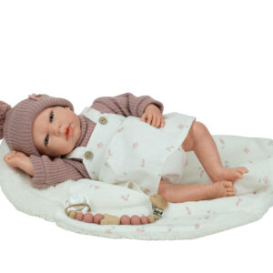 98225 REBORN ARIAS 40 CM YARA ROSA C/MANTA