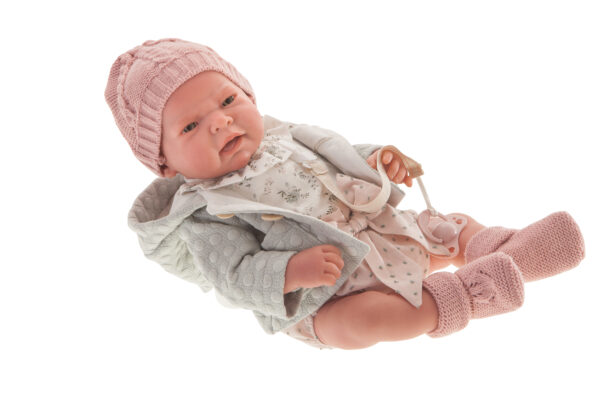 80112-Bebe Sweet Reborn Lea Chaqueta Verde - Imagen 5