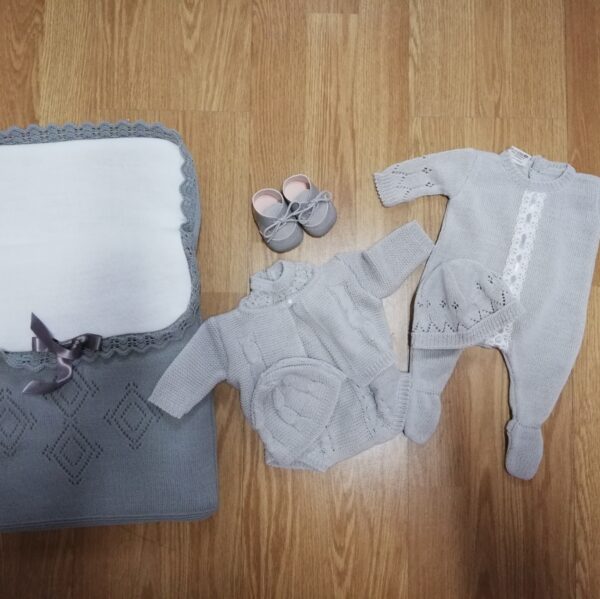 PACK GRIS ARRUYO CENEFA, 2 CONJUNTOS 1 PAR DE ZAPATOS