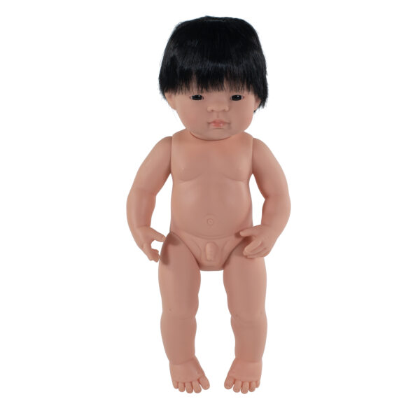 31055 MUÑECO BEBÉ ASIÁTICO 38 CM Bolsa, sin ropa interior - Imagen 3