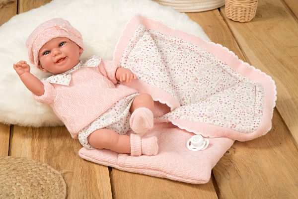 60727 ELEGANCE 35 CM BABYTO ROSA C/MANTA (MUÑECO CON PESO) (Disponible a partir de mediados de Noviembre) - Imagen 10