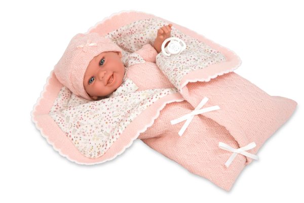 60727 ELEGANCE 35 CM BABYTO ROSA C/MANTA (MUÑECO CON PESO) (Disponible a partir de mediados de Noviembre) - Imagen 2