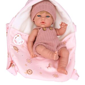 60787 ELEGANCE 30 CM  NATAL ROSA C/PORTABEBÉ