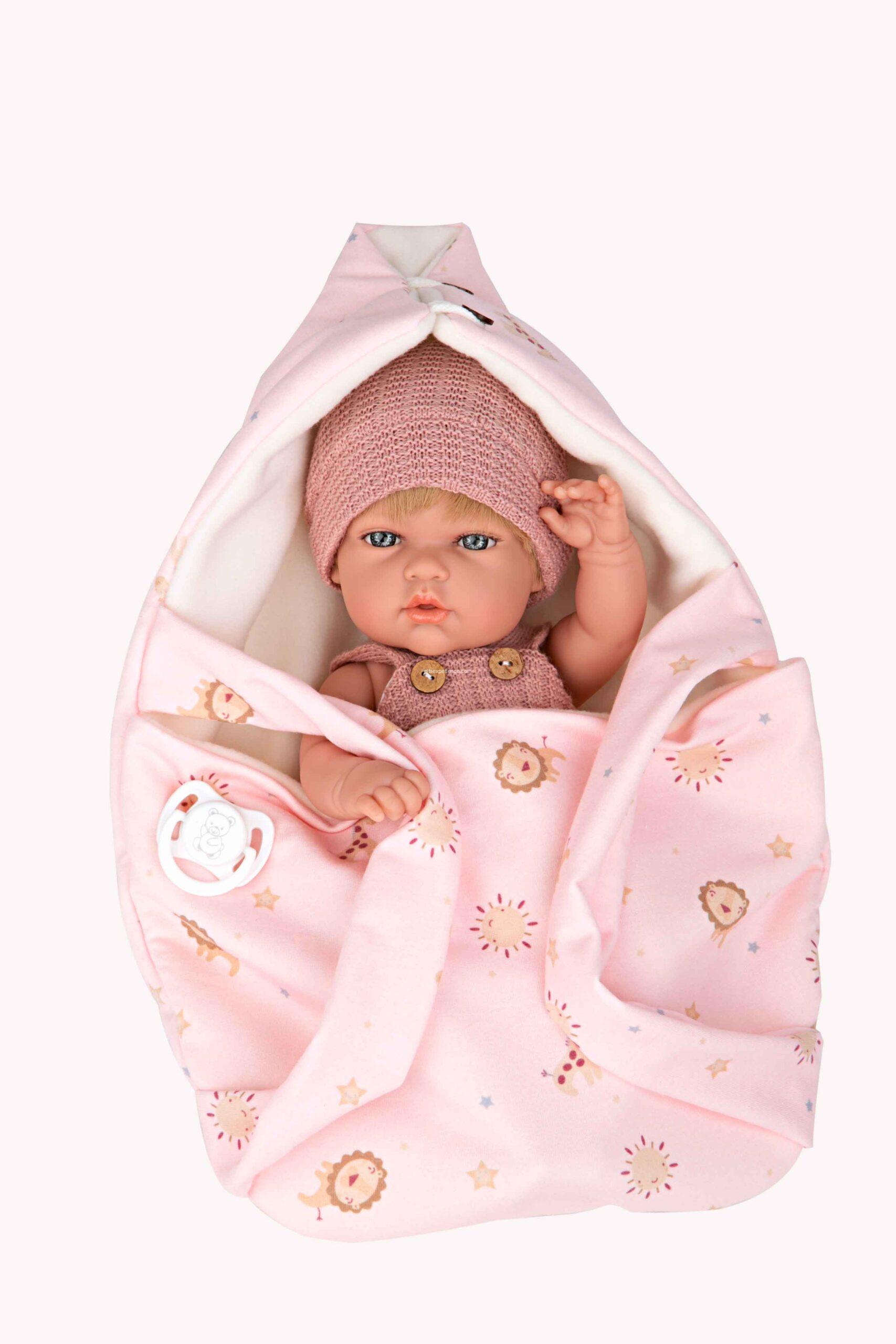 60787 ELEGANCE 30 CM NATAL ROSA C/PORTABEBÉ - Imagen 3