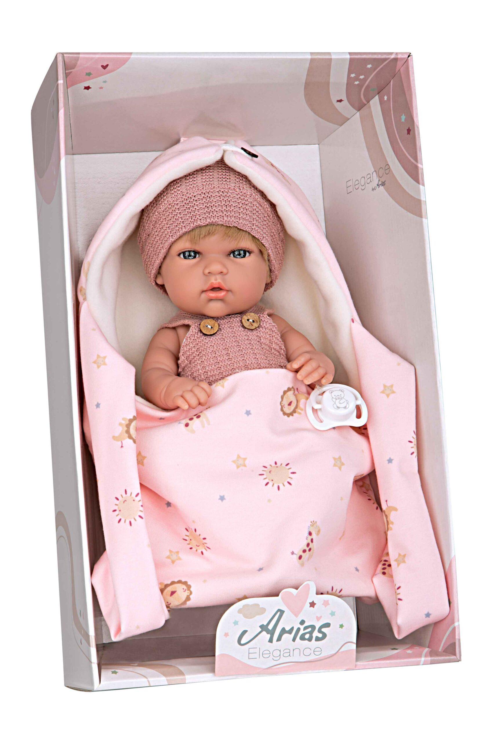 60787 ELEGANCE 30 CM NATAL ROSA C/PORTABEBÉ - Imagen 5