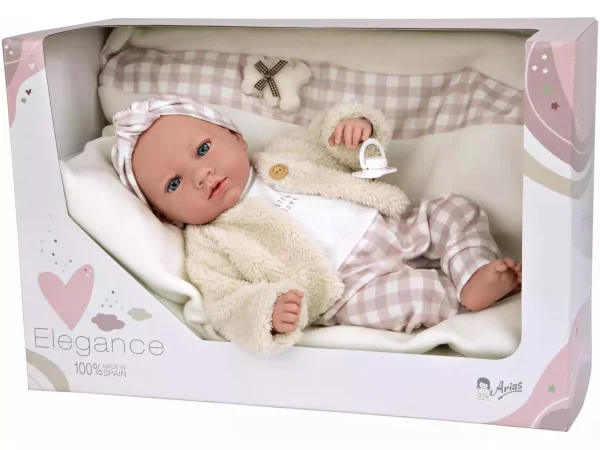 60824 ELEGANCE 40 CM ARIA ROSA C/COJIN  (MUÑECO DE PESO) - Imagen 2