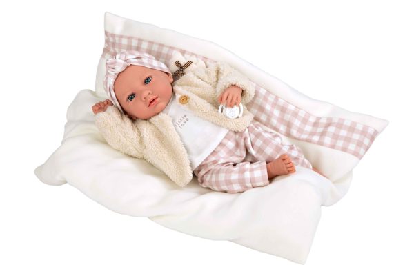 60824 ELEGANCE 40 CM ARIA ROSA C/COJIN  (MUÑECO DE PESO)