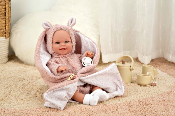 60827 ELEGANCE 35 CM BABYTO ROSA C/MANTA (MUÑECO DE PESO) - Imagen 7
