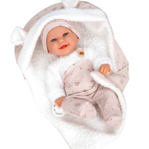 60871 ELEGANCE 33 CM BABYTO BEIGE C/ SACO DE DORMIR (Cuerpo vinyl, sexo niño)
