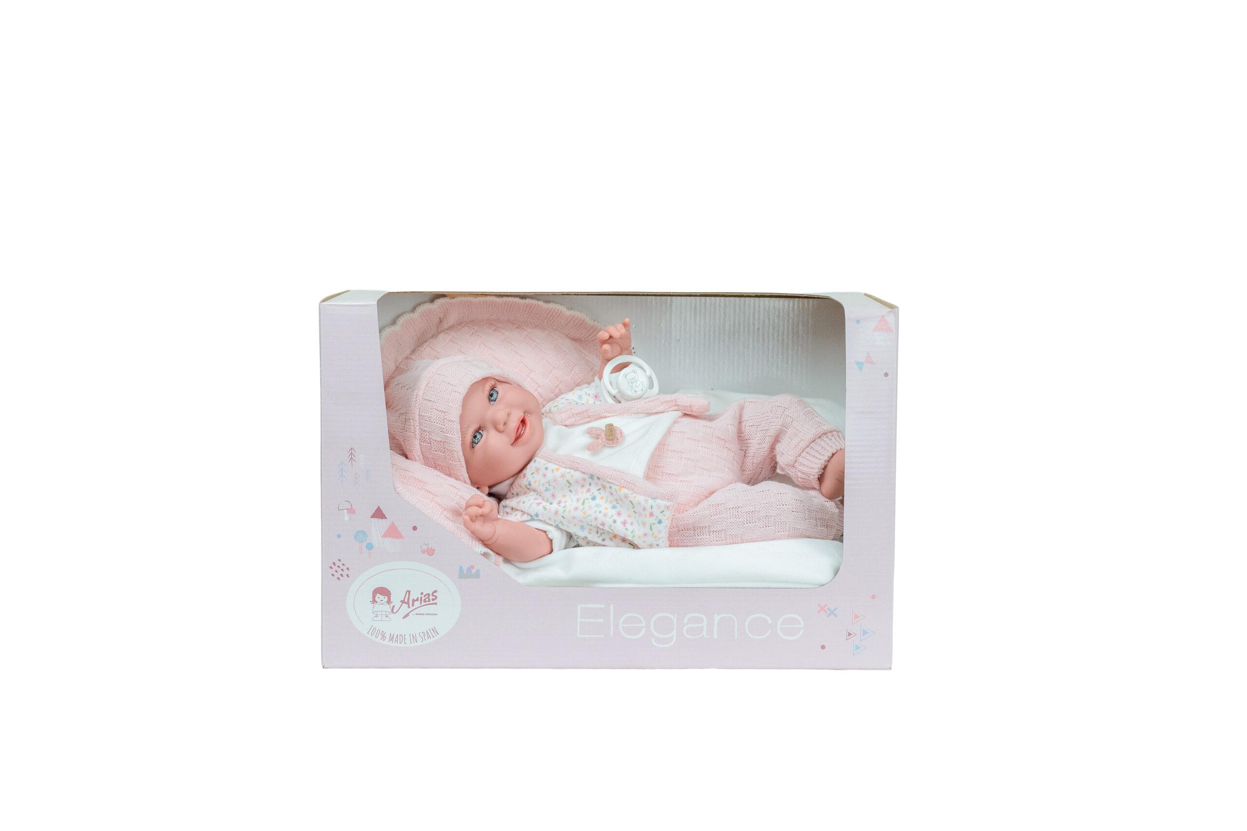 60967 ELEGANCE 35 CM BABYTO ROSA C/COJIN (MUÑECO DE PESO) - Imagen 2