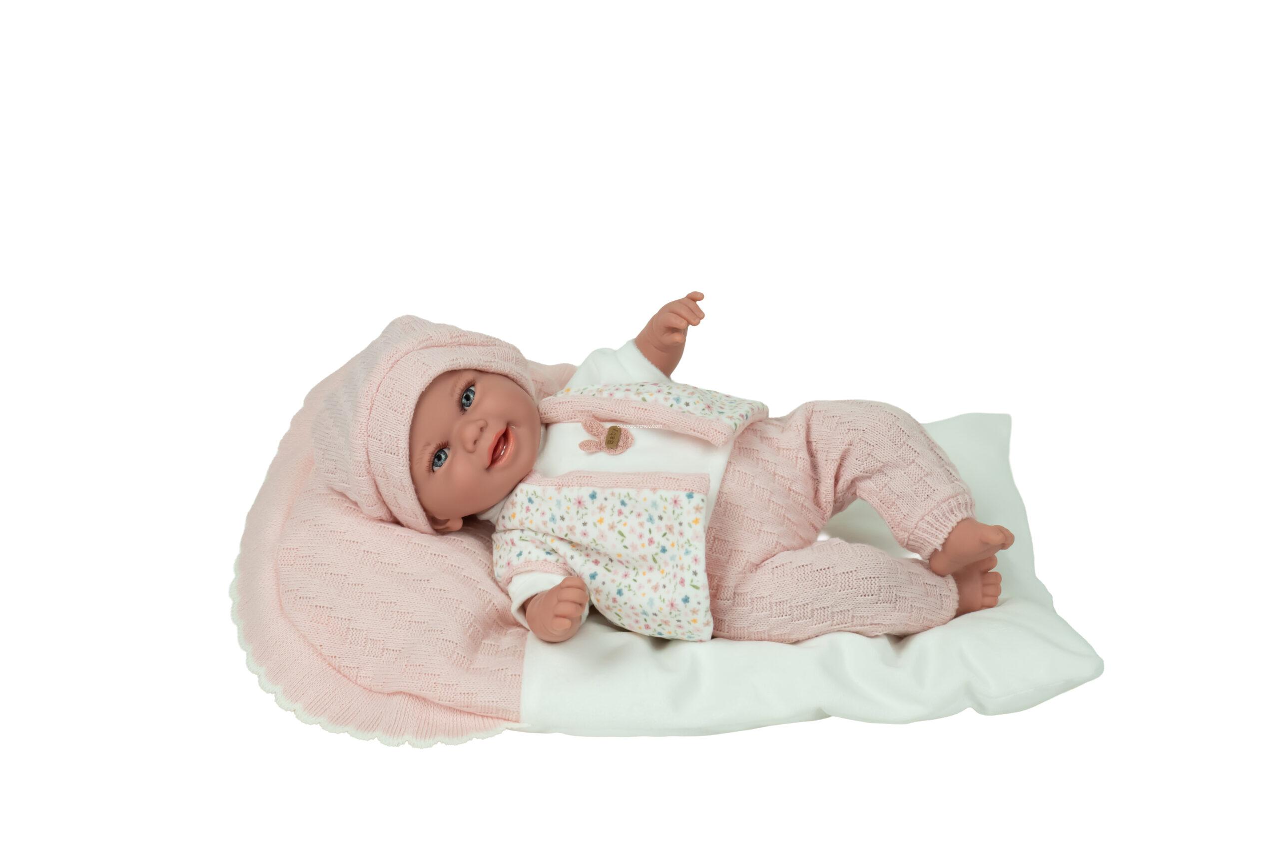 60967 ELEGANCE 35 CM BABYTO ROSA C/COJIN (MUÑECO DE PESO) - Imagen 3