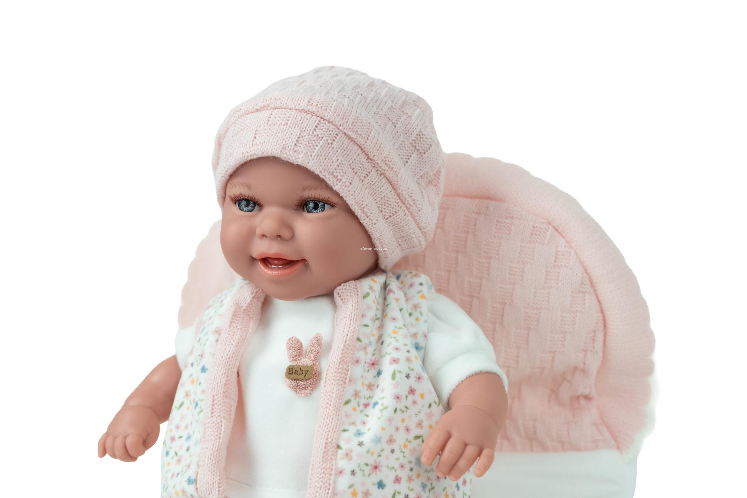 60967 ELEGANCE 35 CM BABYTO ROSA C/COJIN (MUÑECO DE PESO) - Imagen 4