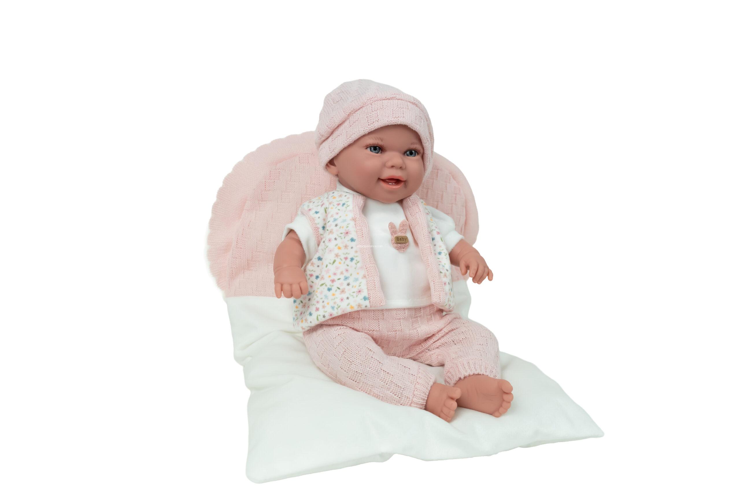 60967 ELEGANCE 35 CM BABYTO ROSA C/COJIN (MUÑECO DE PESO) - Imagen 5