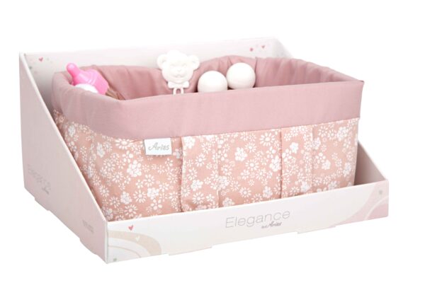 6362 CANASTILLA ELEGANCE ROSA CON ACCESORIOS - Imagen 3