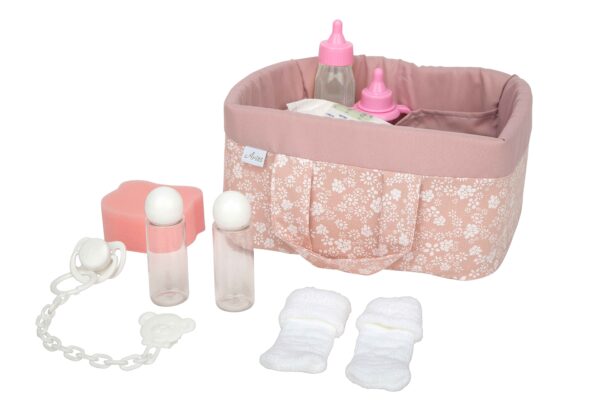 6362 CANASTILLA ELEGANCE ROSA CON ACCESORIOS
