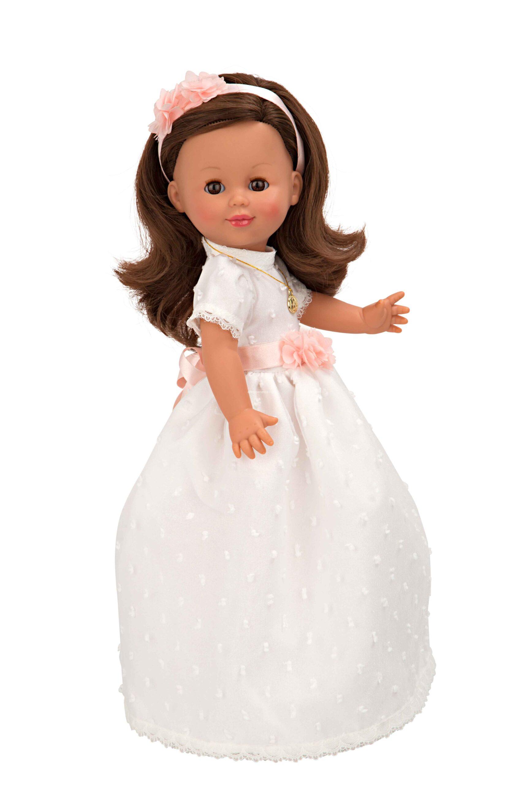 65347 MUÑECA DE COMUNION 42 CM CASTAÑA - Imagen 2