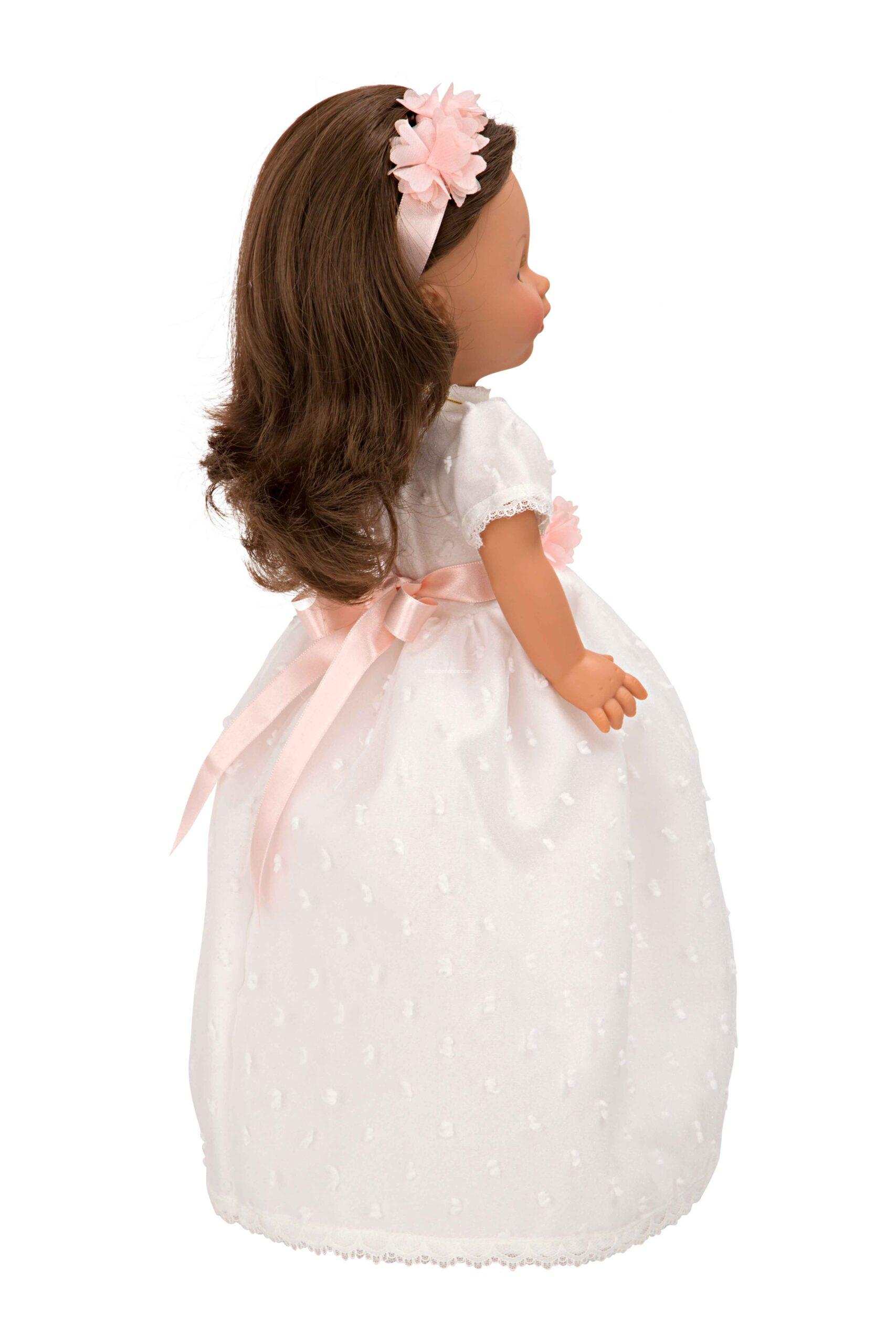65347 MUÑECA DE COMUNION 42 CM CASTAÑA - Imagen 3