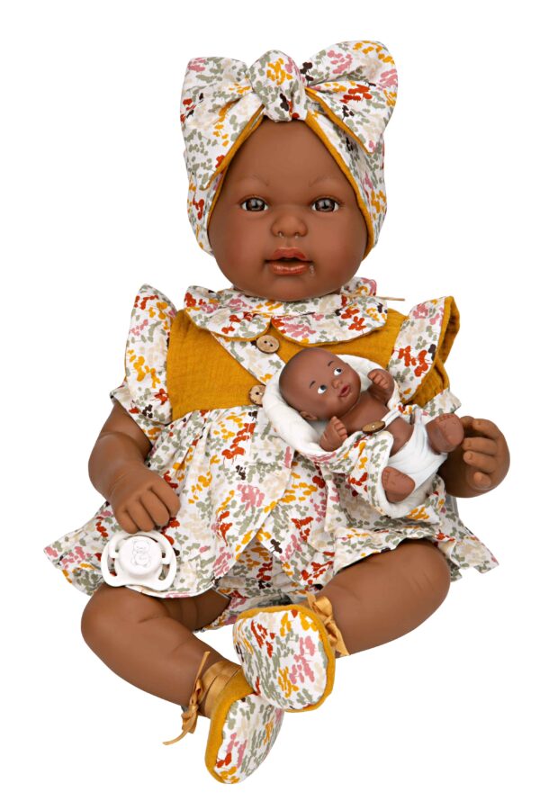 65370 ELEGANCE 45 CM MIES MULATO Y ARAN MOSTAZA - Imagen 2