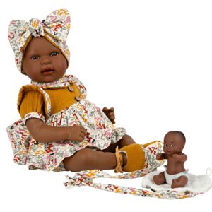 65370 ELEGANCE 45 CM MIES MULATO Y ARAN MOSTAZA