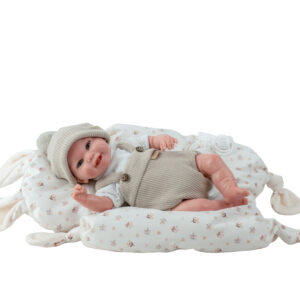 98212 REBORN ARIAS 35 CM MATEO BEIGE C/COJIN