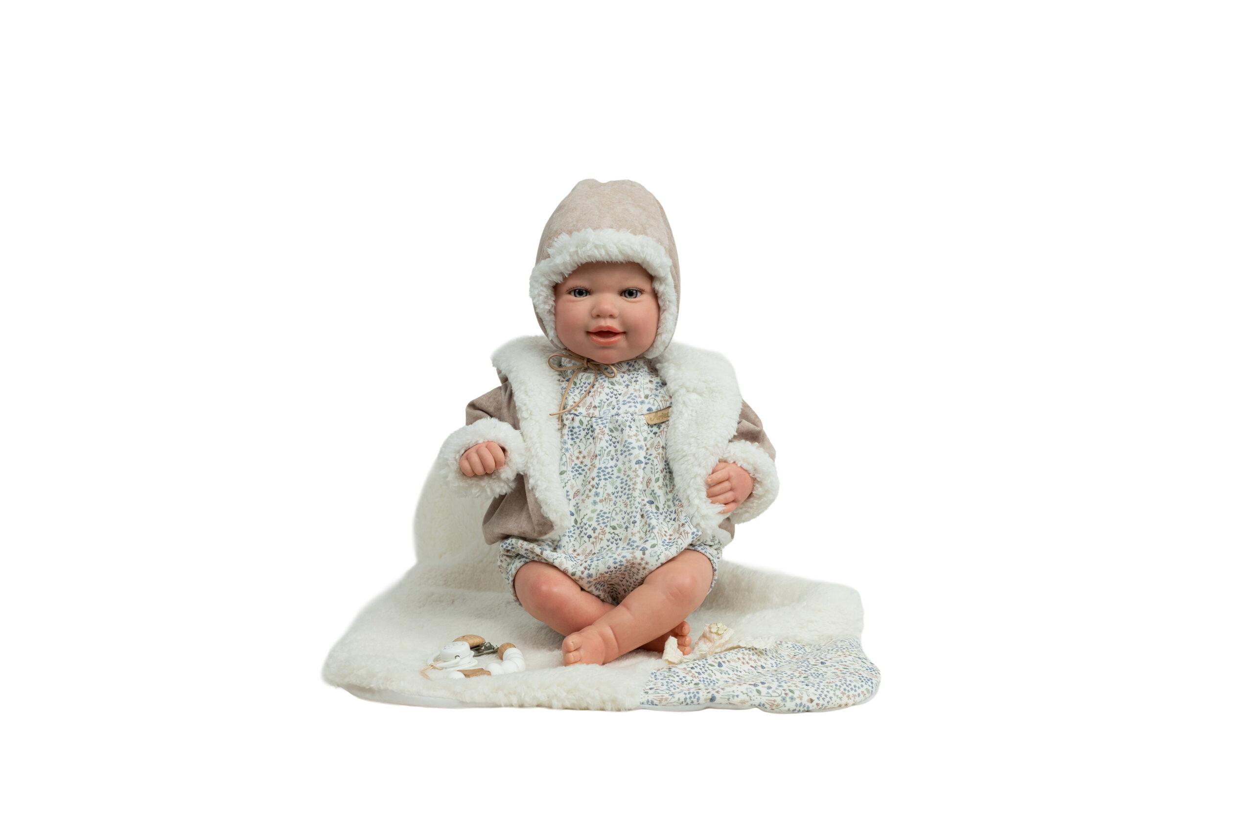 98221 REBORN ARIAS 45 CM ANGEL AZUL C/MANTA - Imagen 2