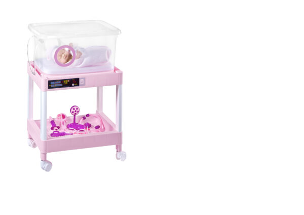 2598 PREMATURO NIÑA INCUBADORA ROSA 25 CM C/IND