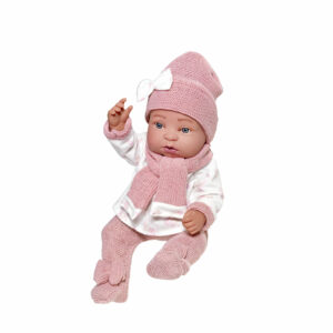 3308 R/N NIÑA LANA ROSA 33 CM C/IND