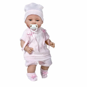3808 CARLA NIÑA LANA ROSA 38 CM C/VOZ C/IND