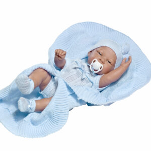 4401 R/N NIÑO CON MANTA CELESTE 42 CM C/IND