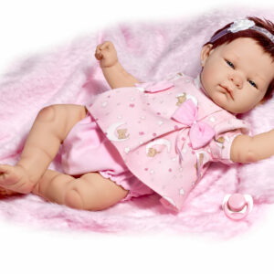 4515 VALENTINA VESTIDO ROSA SIN PELO LACITOS 45 CM C/INDIVIDUAL