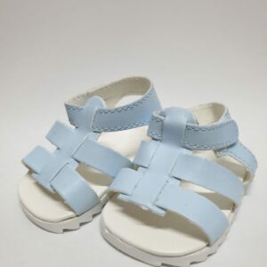 Sandalia tiras azul celeste lugano mate 8,5