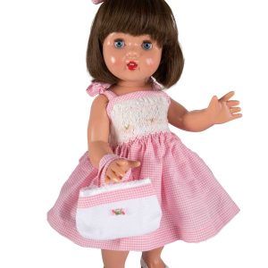 MP50272 MP Vestido Vichy Rosa con Bolso