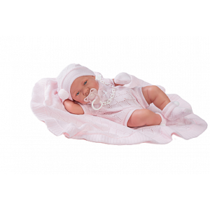 3966 CARLA NIÑA DIADEMA ROSA 38 CM. C/VOZ C/IND