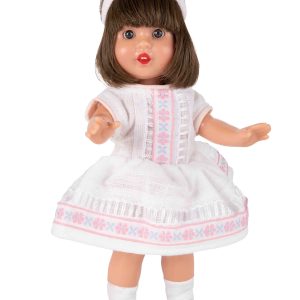 MM60050 MINI MP Vestido Blanco/Cenefas