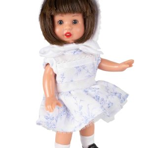 MM60103 MINI MP Vestido Blanco Flores Azul