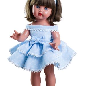 MP50207 MP Vestido Celeste Flores