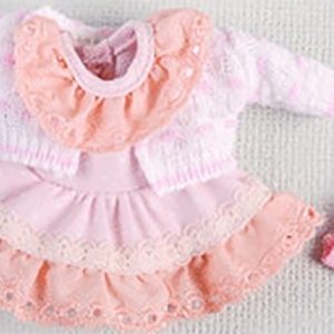 MM20063 Mini Vestido Salmon/Lunares